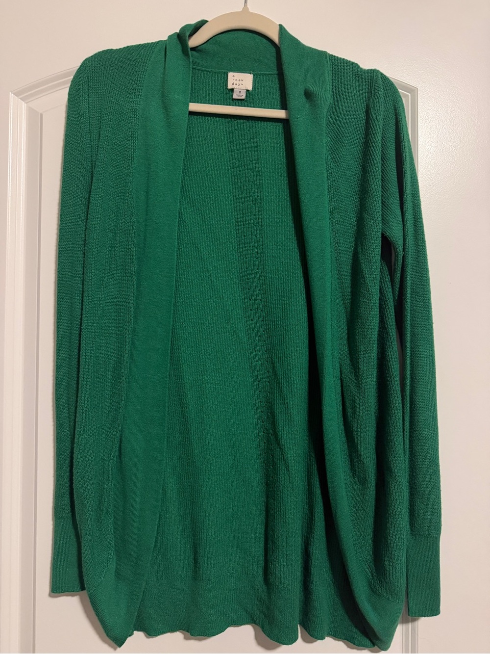 a new day Emerald Green Open-Front Women's Cardigan